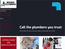 Tablet Screenshot of binionplumbing.com